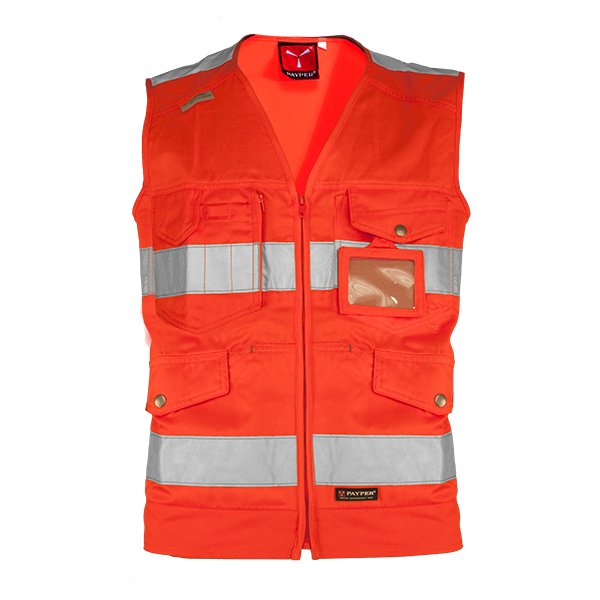 Baumwoll-Mischgewebe Executive Weste MASTER S-3XL farbe: orange größe M