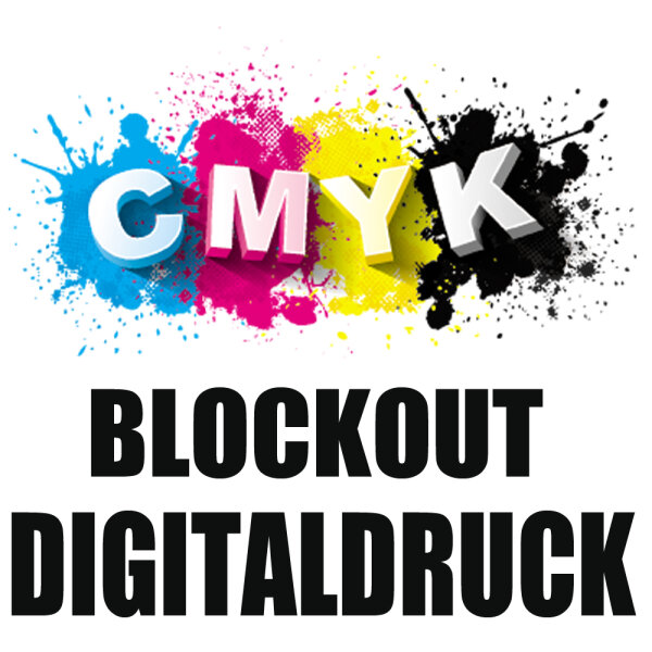 Premium Blockout DTF Logo Digitaldruck CMYK bis 100x100 mm