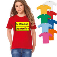 Schulkind - Kinder Shirt Einschulung Ortsschild Schule /...