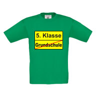 Schulkind - Kinder Shirt Einschulung Ortsschild Schule / 5.Klasse