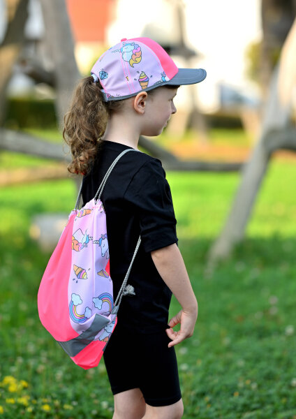 Turnbeutel Moos Unicorn – Offizieller Großer Sportbeutel, Aus Robustem Polyester, 35x40 Cm, Mit Reißverschluss-Innentasche, Vielseitig Für Schule & Freizeit