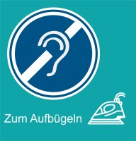Gehörlosen Piktogramm zum Aufbügeln