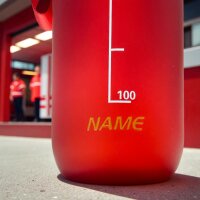 Personalisierte Trinkflasche Feuerwehr – BPA-frei & aus Tritan | Jugendfeuerwehr Flasche mit Name & Stadt | Robust & Leicht
