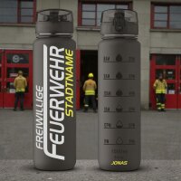 Sporttrinkflasche FW9125 FEUERWEHR –  1000ml  inkl. Wunschnamen