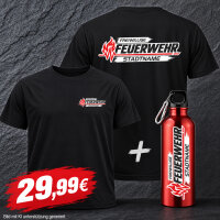 FW2660 Feuerwehr Geschenkset – T-Shirt & 750 ml...