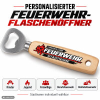 Personaliserter Kapselheber - Flaschenöffner Feuerwehr
