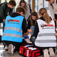 Schulsanitätsdienst Sicherheitsweste in 6...