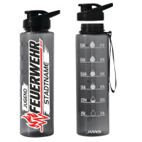 1000 ml Personalisierte Feuerwehr Trinkflache Design 2660