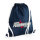 Beutel Navy / Druck silberreflektierend / rot