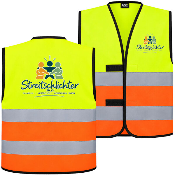 Streitschlichter / weste  gelb/orange
