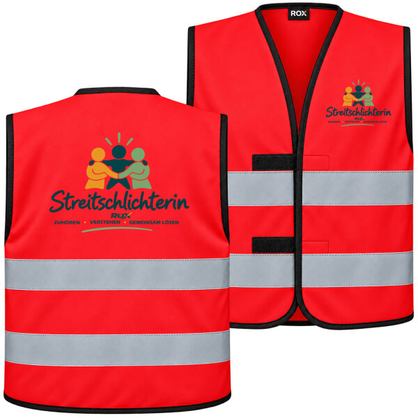Streitschlichterin / weste rot